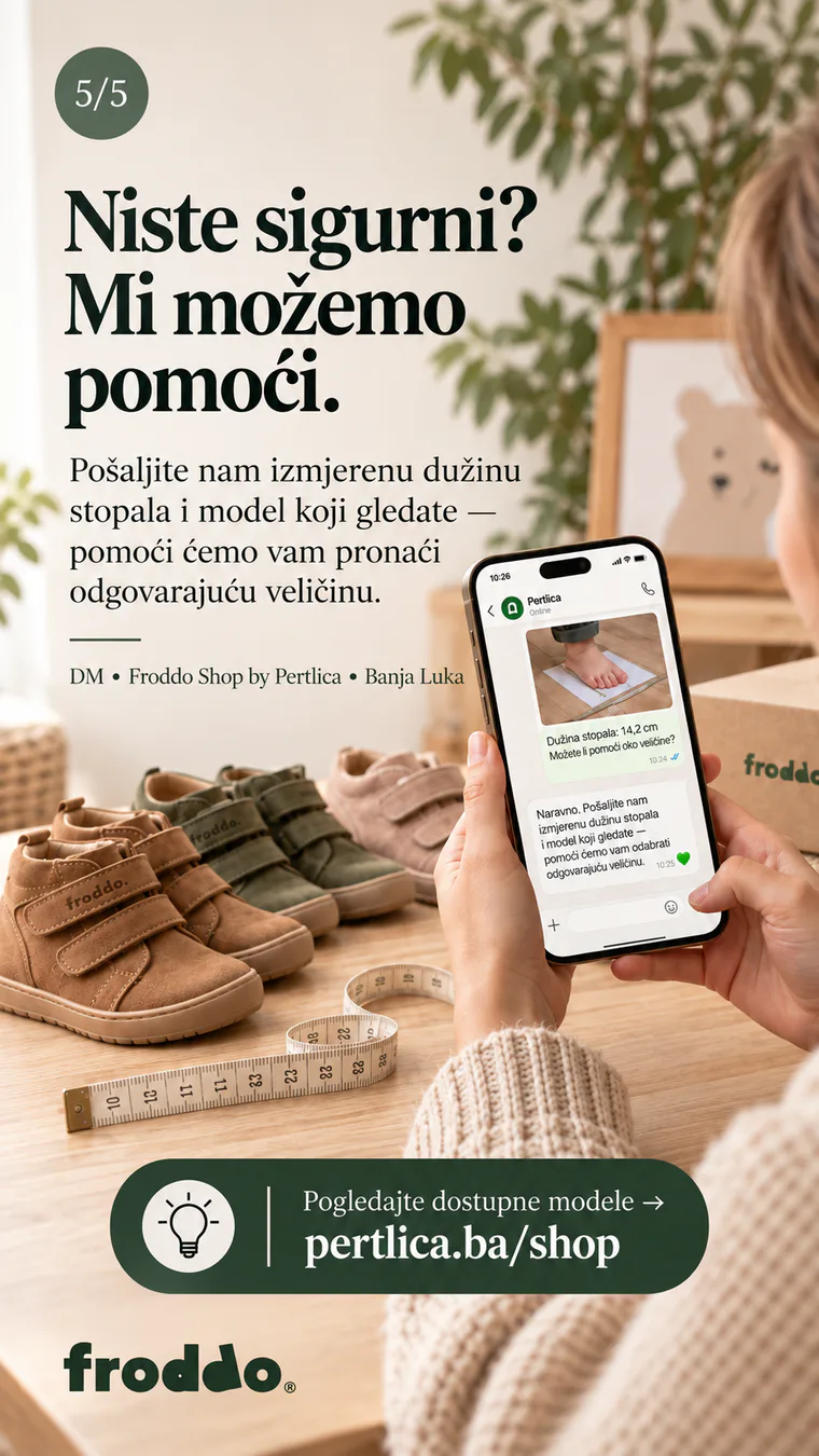 Pomoć Pertlice pri odabiru veličine